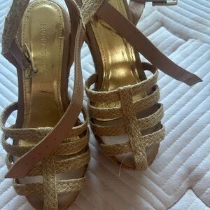 Tan Woven Espadrille Sandals